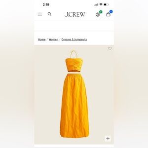 Jcrew collection silk two piece